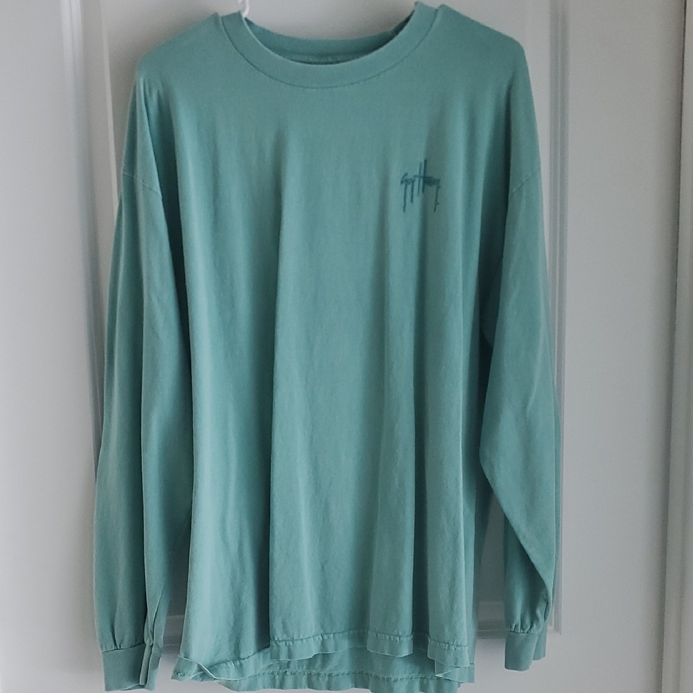 Guy Harvey Teal Long Sleeve Shirt